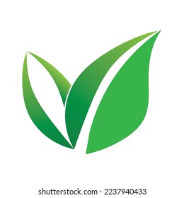 diseño de ilustraciones vectoriales de iconos de ecología de hoja