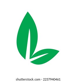 leaf ecology  icon vector illustration template design