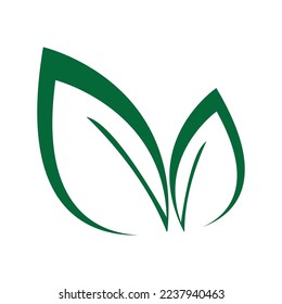 diseño de ilustraciones vectoriales de iconos de ecología de hoja