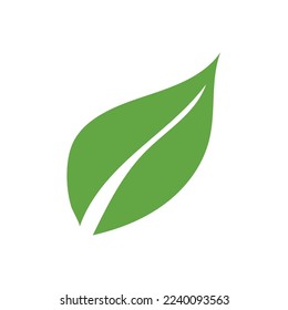leaf ecology  icon vector illustration template design