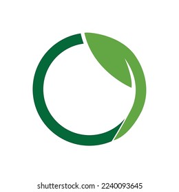 diseño de ilustraciones vectoriales de iconos de ecología de hoja