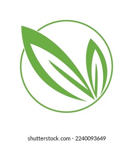 diseño de ilustraciones vectoriales de iconos de ecología de hoja