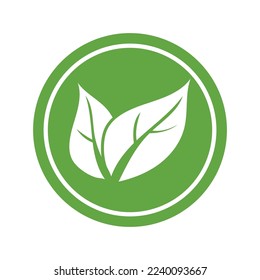 leaf ecology  icon vector illustration template design