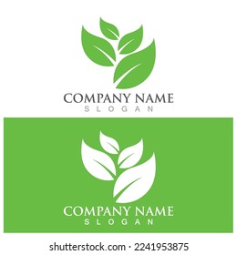 leaf ecology  icon vector illustration template design