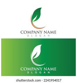leaf ecology  icon vector illustration template design