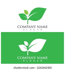 leaf ecology  icon vector illustration template design