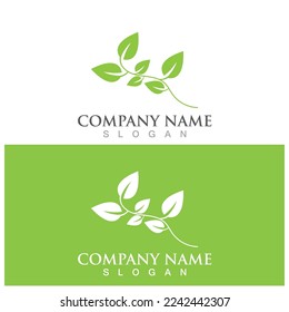leaf ecology  icon vector illustration template design