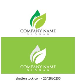 leaf ecology  icon vector illustration template design