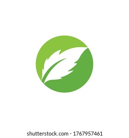 Leaf  ecology Logo Template vector symbol nature