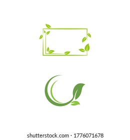 Leaf  ecology Logo Template vector symbol nature