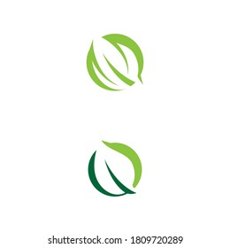 Leaf  ecology Logo Template vector symbol nature