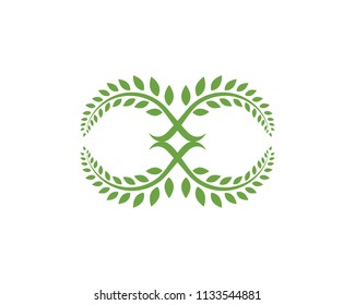 leaf ecology nature element vector 