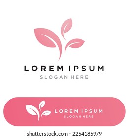 leaf ecology nature element vector icon