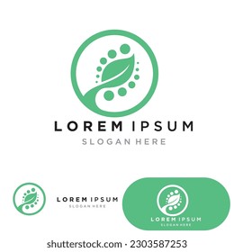 leaf ecology nature element vector icon