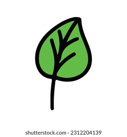 leaf ecology nature element vector icon