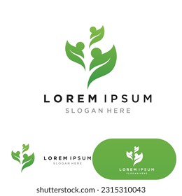 leaf ecology nature element vector icon