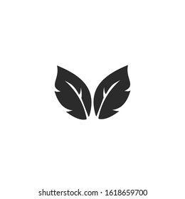 leaf ecology nature Icon vector sign isolated for graphic and web design. leaf nature symbol template color editable on white background
