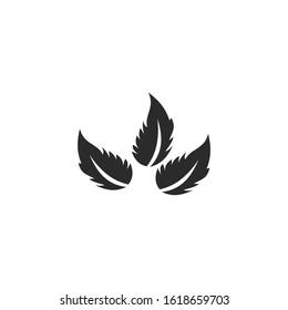 leaf ecology nature Icon vector sign isolated for graphic and web design. leaf nature symbol template color editable on white background