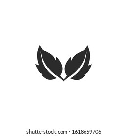 leaf ecology nature Icon vector sign isolated for graphic and web design. leaf nature symbol template color editable on white background