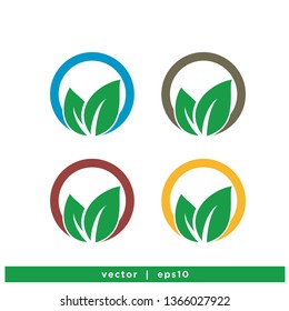 Leaf Ecology Nature Logo Element - Vector