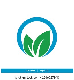 Leaf Ecology Nature Logo Element - Vector