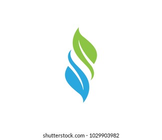 Leaf ecology nature Logo Template