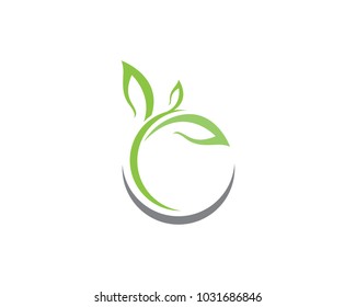 Leaf ecology nature Logo Template