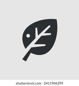 Leaf or Ecology. Simple vector icon