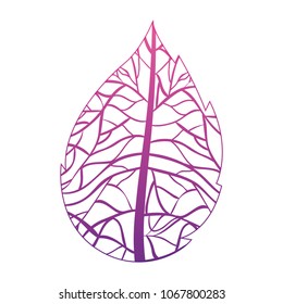 leaf ecology single icon