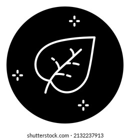 Leaf Bildung flaches Symbol einzeln auf weißem Hintergrund