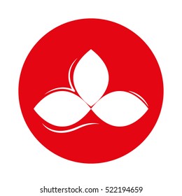 leaf emblem plant, vector icon, eps10