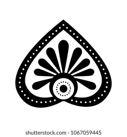 leaf ethnicity decoration icon