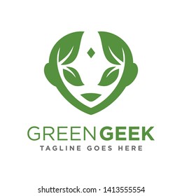 leaf face logo your company