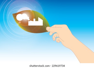Leaf with factory release smoke vector