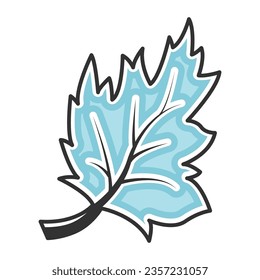 Leaf fall icon vector on trendy design