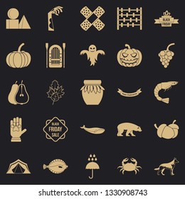 Leaf fall icons set. Simple set of 25 leaf fall vector icons for web for any design