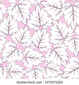 Leaf Fall Pastel Girly Pattern