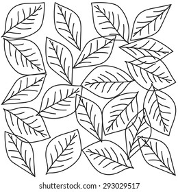 leaf falling vector pattern.