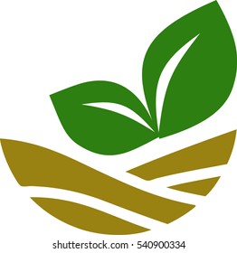 Leaf and farm
