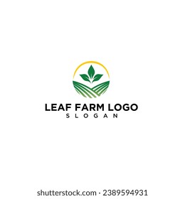 LOGOTIPO DE AGRICULTURA LEAF - Vector, EPS10