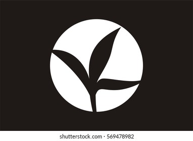 Leaf and Figure Logo Vector