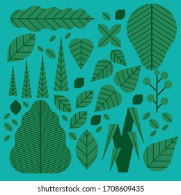 Leaf Flat Deisgn Minimal Abstract