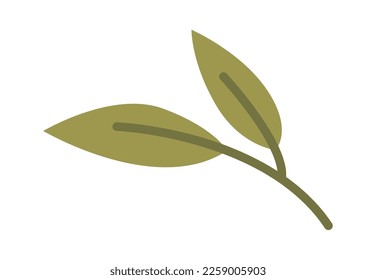 Leaf flat icon Decor for birdhouse. Vector illustration