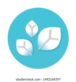 leaf flat icon vector design.