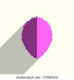 Leaf flat icons with of shadow. Simple vector illustration