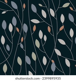 Fondo vectorial transparente abstracto de hojas