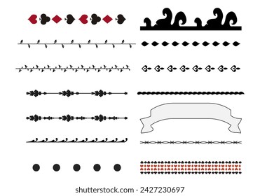 Leaf of floral and elegant trace icons.