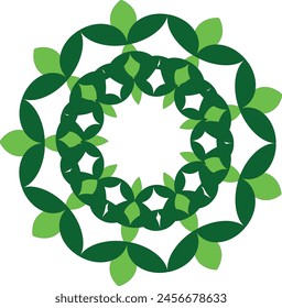 diseño de flor de hoja eps 10