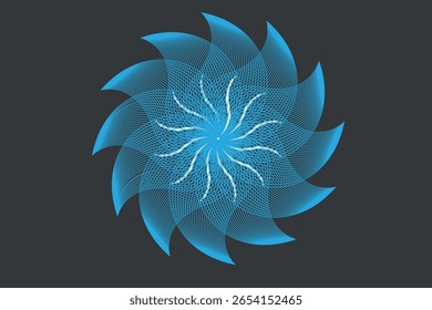 Ilustración de estilo de Vector de diseño de flor de hoja