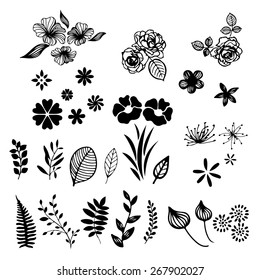 leaf and flower element